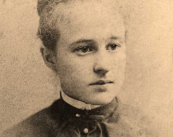 Old photograph of Quinton Oliver Jones' mother, Mary Wells Thayer Jones