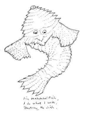 Cartoon fish drawing