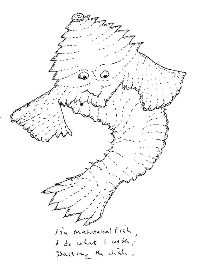 Cartoon fish drawing